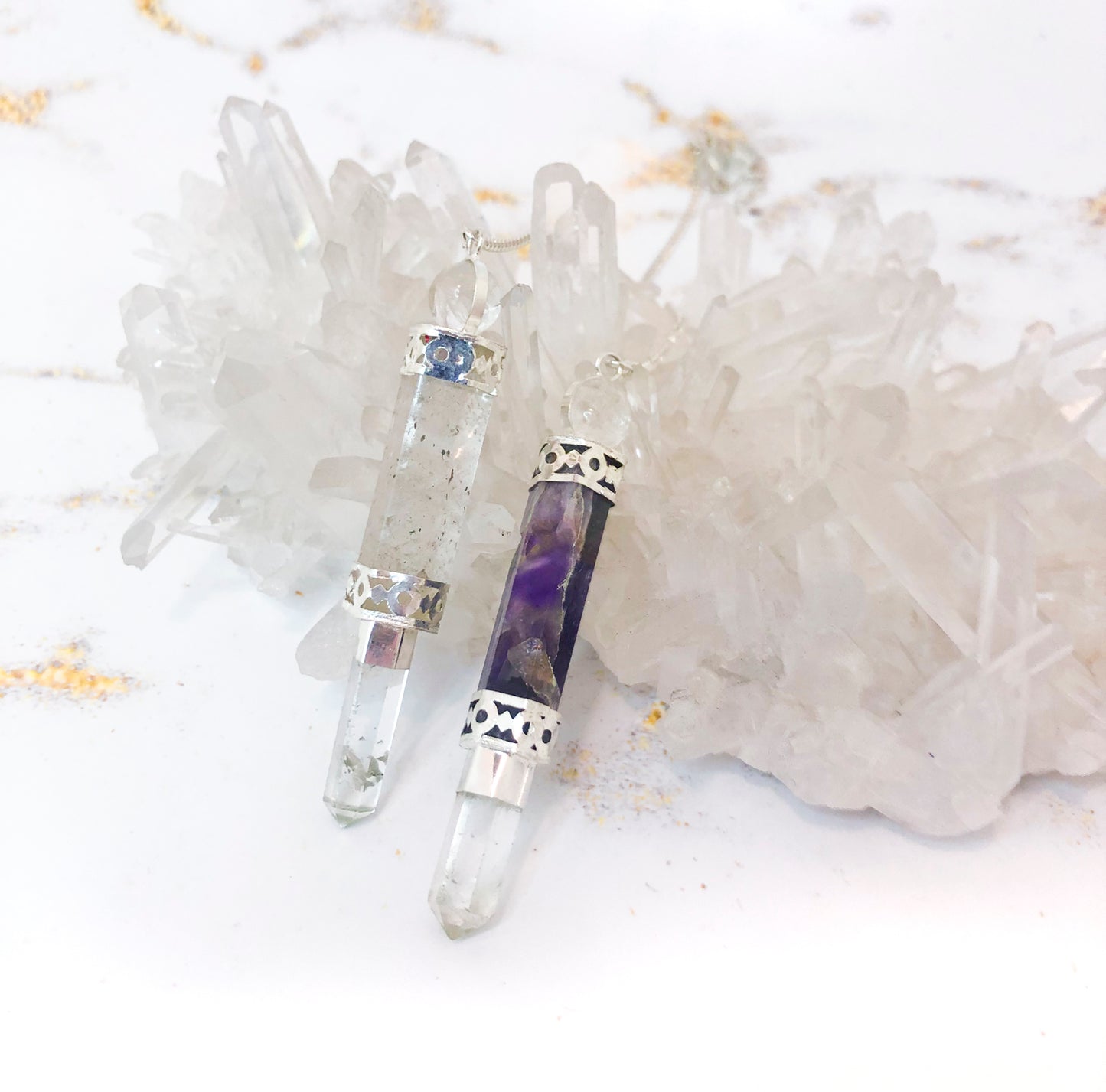 Pendulum Chevron Amethyst